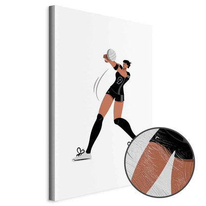 Leinwandbild - Female Volleyball Player Illustration