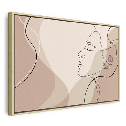 Leinwandbild - Feminine line