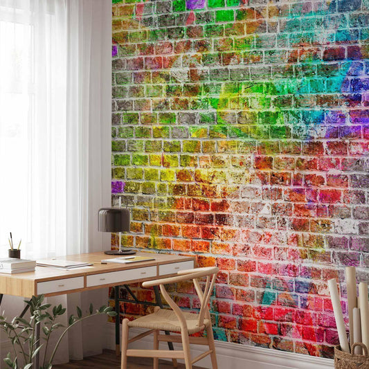 Fototapete - Rainbow Wall Artgeist