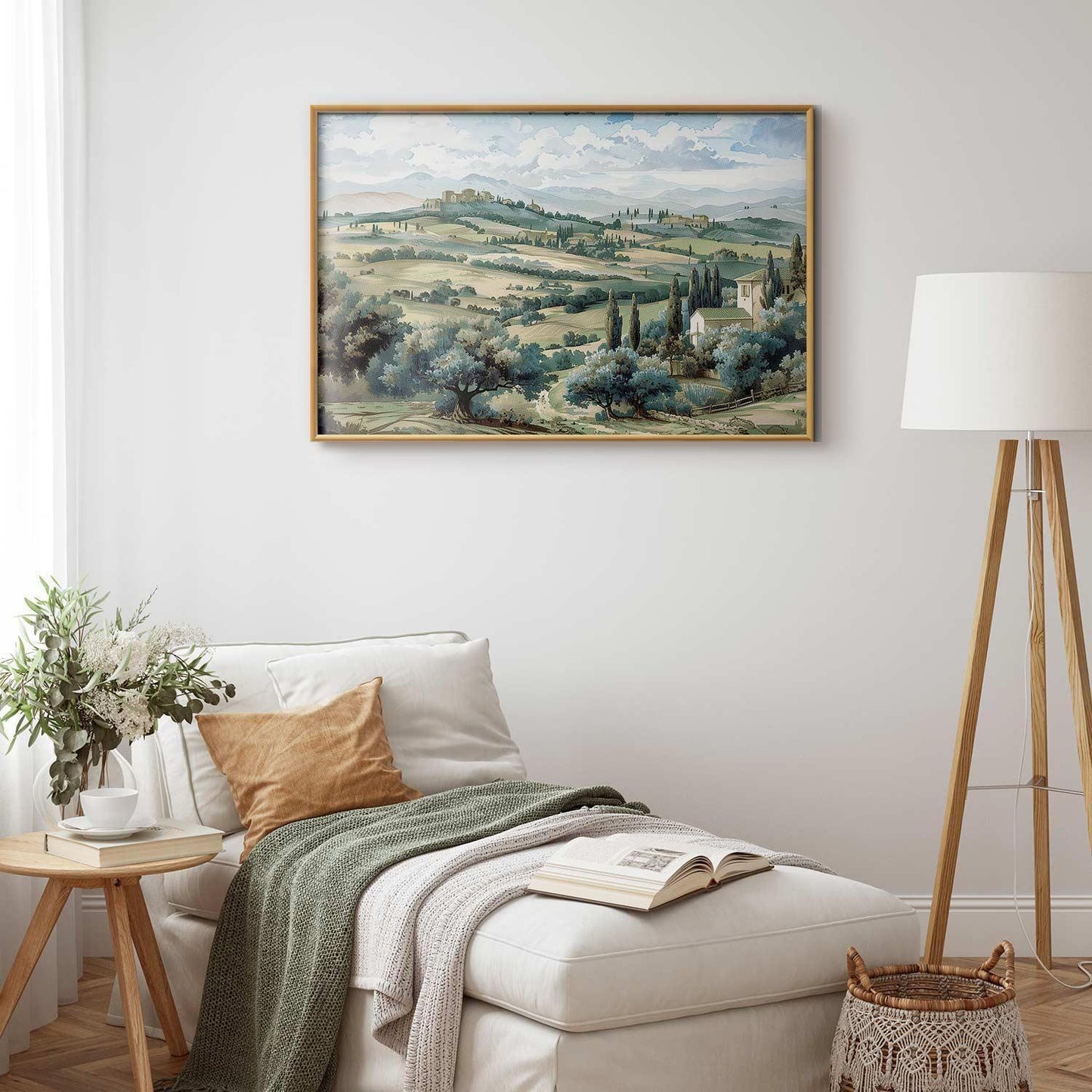 Poster - Landscape with Sunny Green Fields Artgeist
