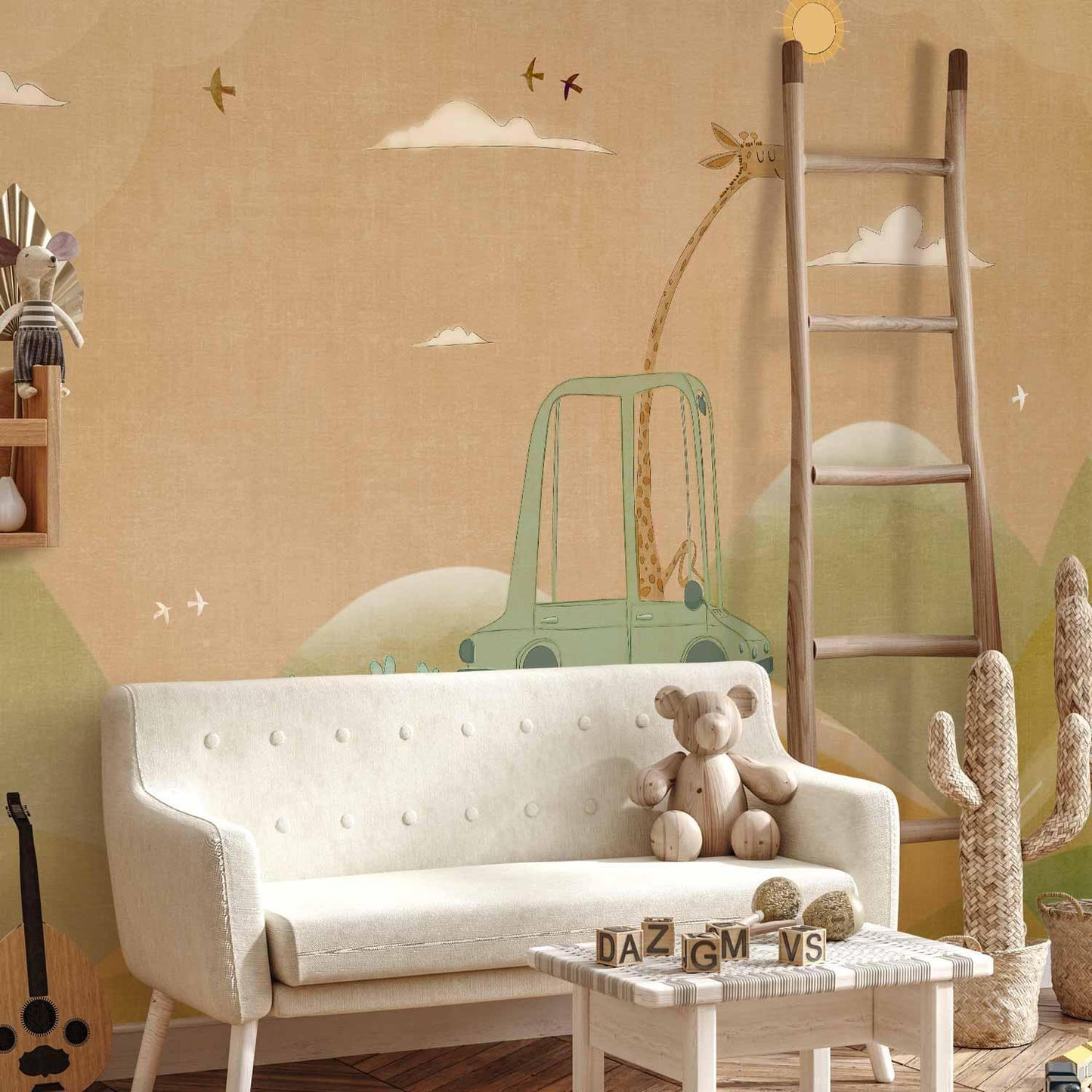 Fototapete - Traveling Giraffe