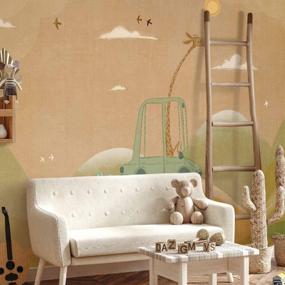 Fototapete - Traveling Giraffe