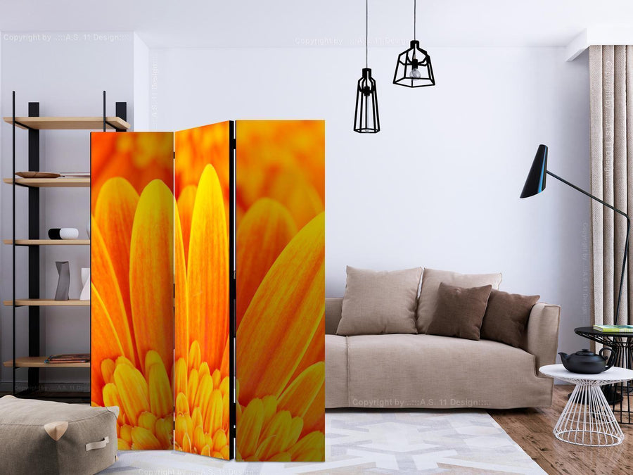 Paravent - Yellow gerbera daisies Artgeist