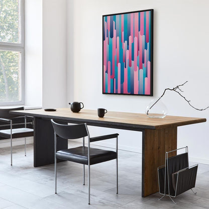 Leinwandbild - Colourful Pistons (1 Part) Vertical