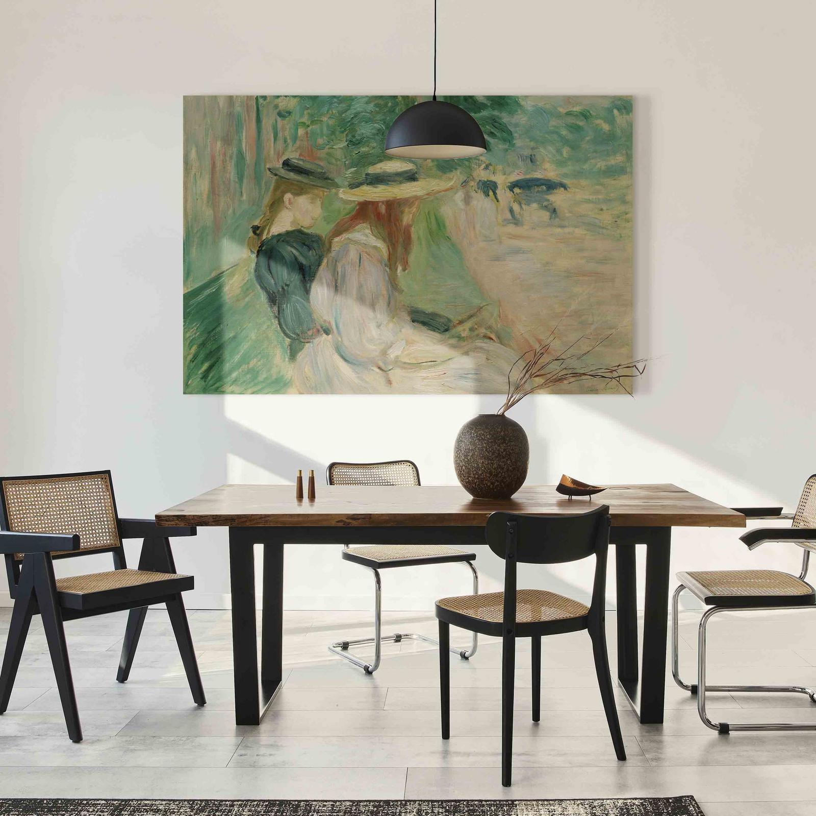 Leinwandbild - Sur un banc de Bois de Boulogne (Berthe Morisot) Artgeist