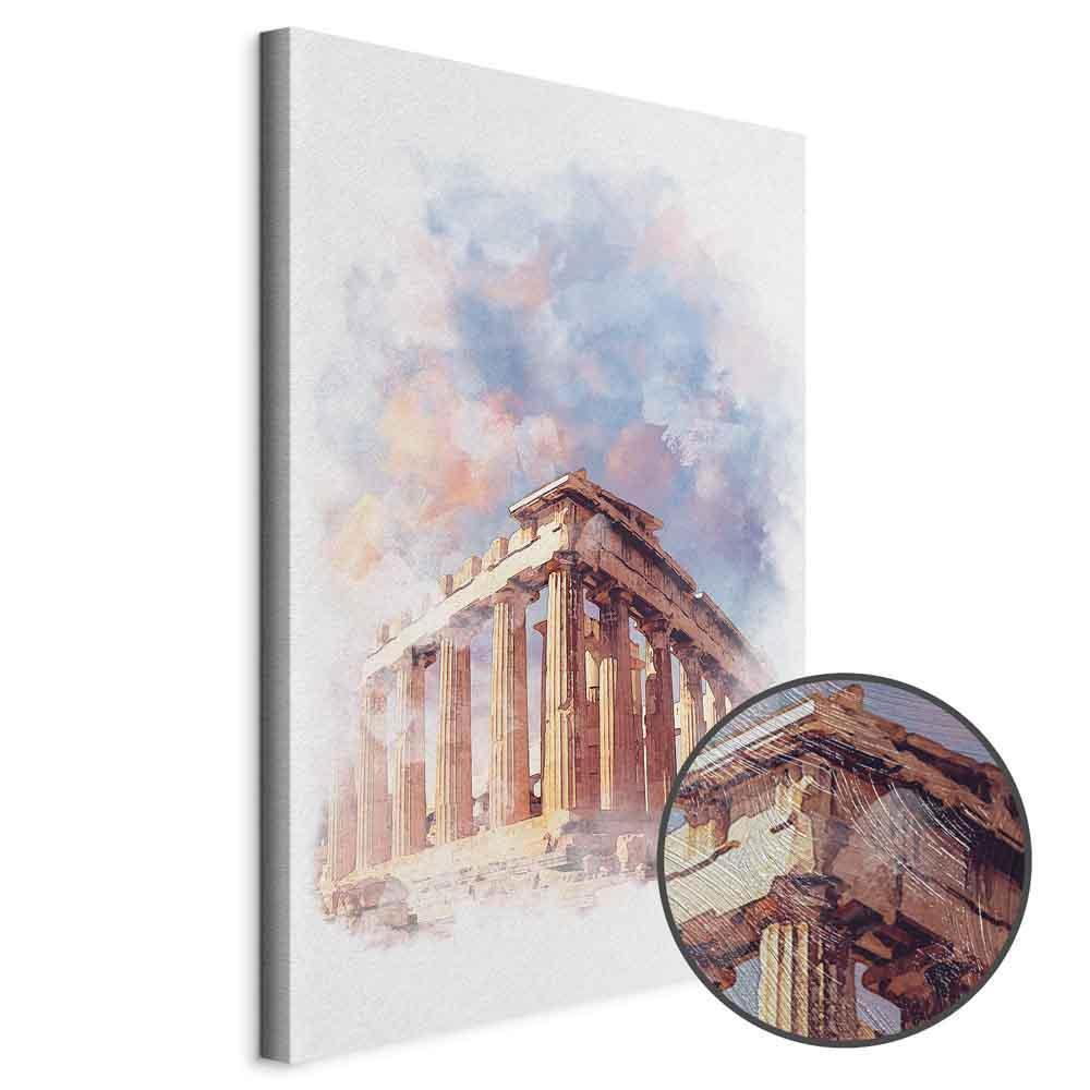 Leinwandbild - Painted Parthenon (1 Part) Vertical