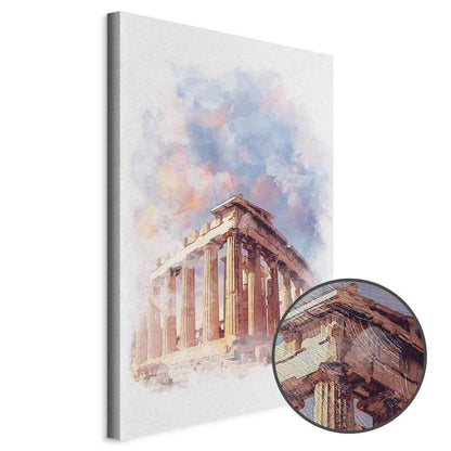 Leinwandbild - Painted Parthenon (1 Part) Vertical