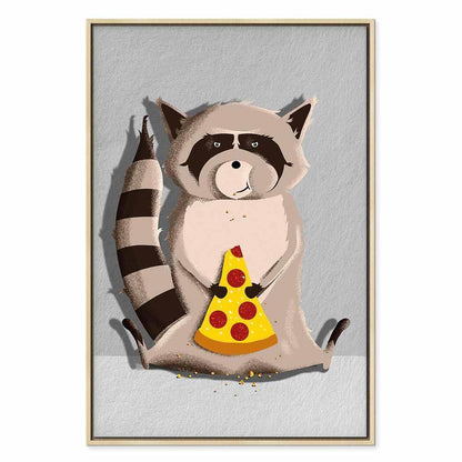 Leinwandbild - Gourmand Raccoon (1 Part) Vertical