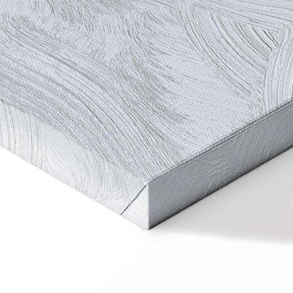 Leinwandbild - Forest in Watercolors (1-part) - Blue Hue Landscape Abstraction