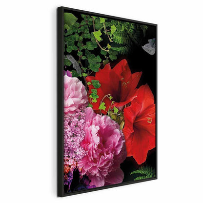 Leinwandbild - Floral Symphony (1 Part) Vertical