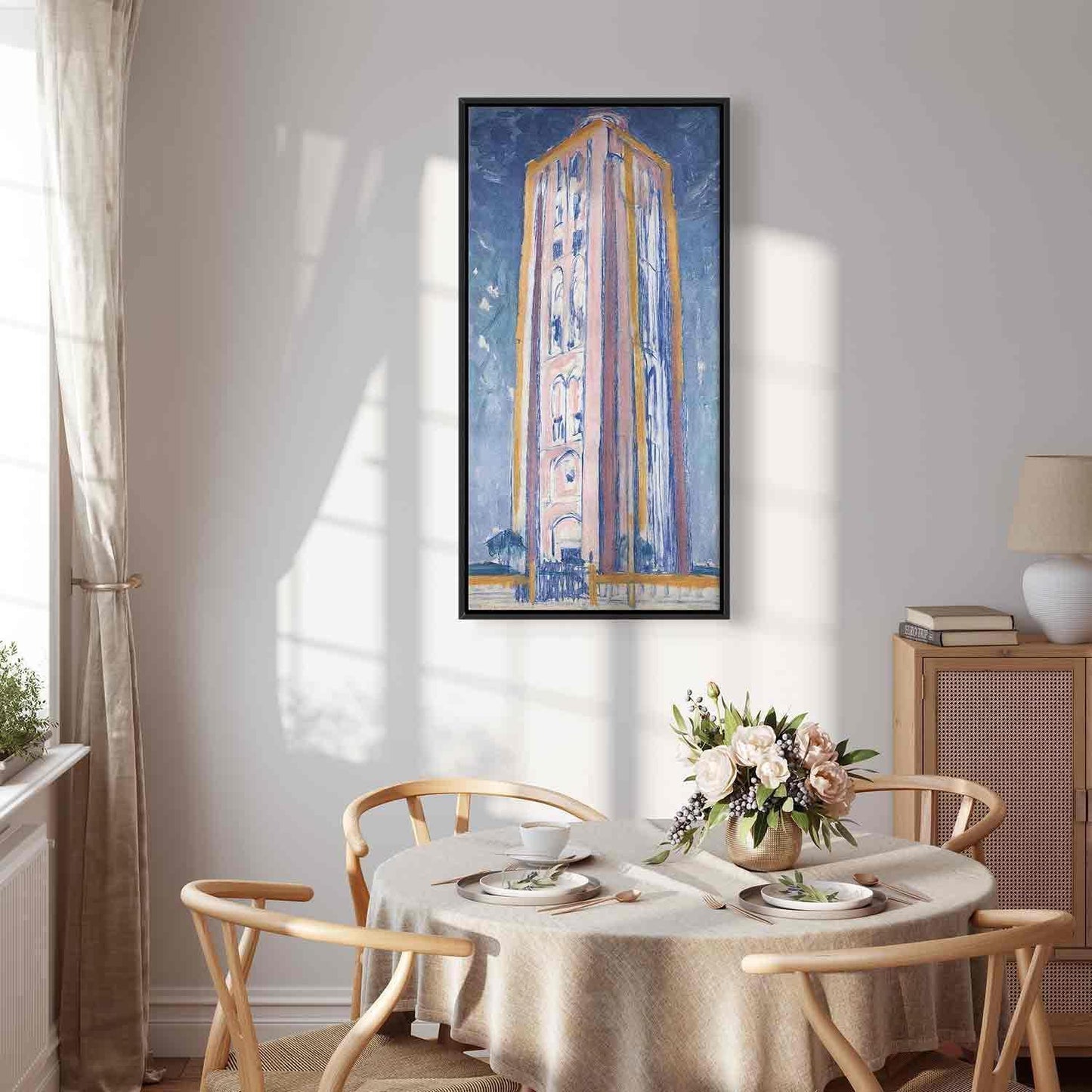Leinwandbild - Lighthouse near Westkapelle (Piet Mondrian) Artgeist