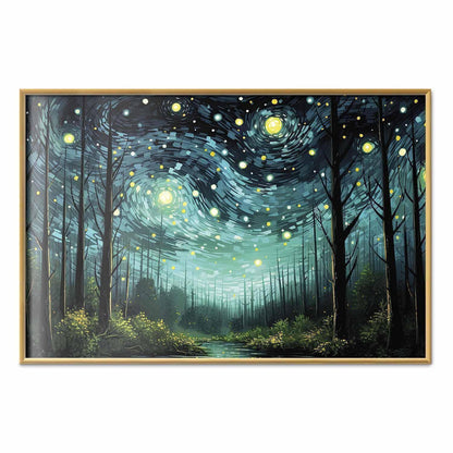 Poster - Starry night - a contemporary version of Van Gogh's night sky