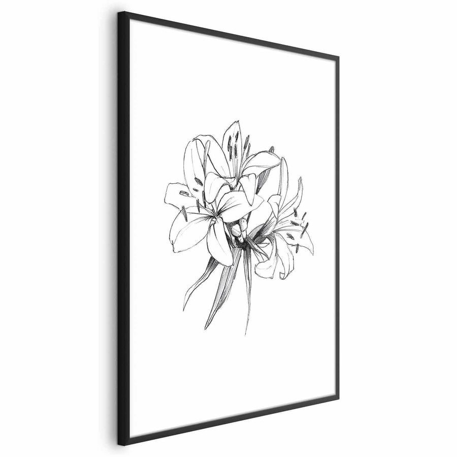 Poster - Drawn Flowers Artgeist