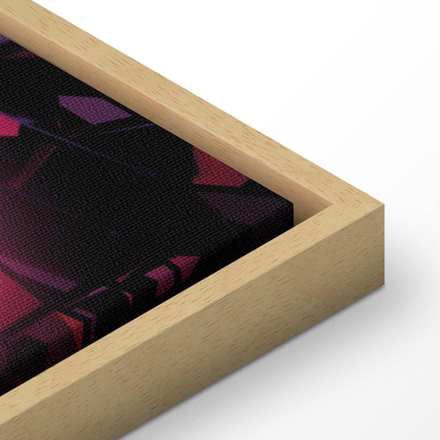 Canvas art in wooden frame, featuring 