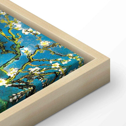 Leinwandbild Blühender Mandelzweig – Elegante Wanddeko in Pastellfarben
