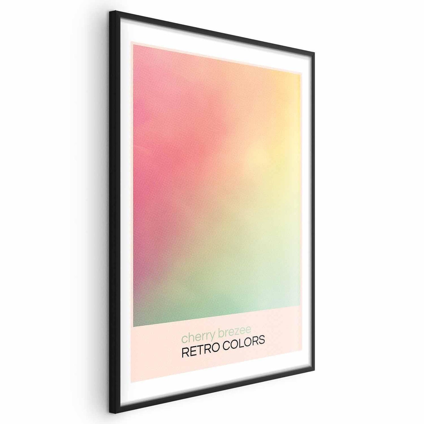 Poster - Cherry Breeze - Pastel Gradient in Soft, Retro Colors Artgeist