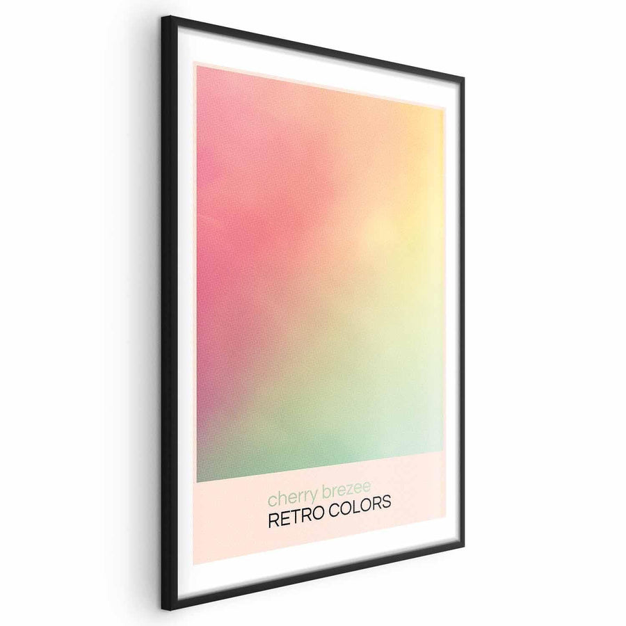 Poster - Cherry Breeze - Pastel Gradient in Soft, Retro Colors Artgeist