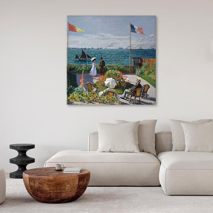 Leinwandbild - Claude Monet – Terrace at Sainte-Adresse