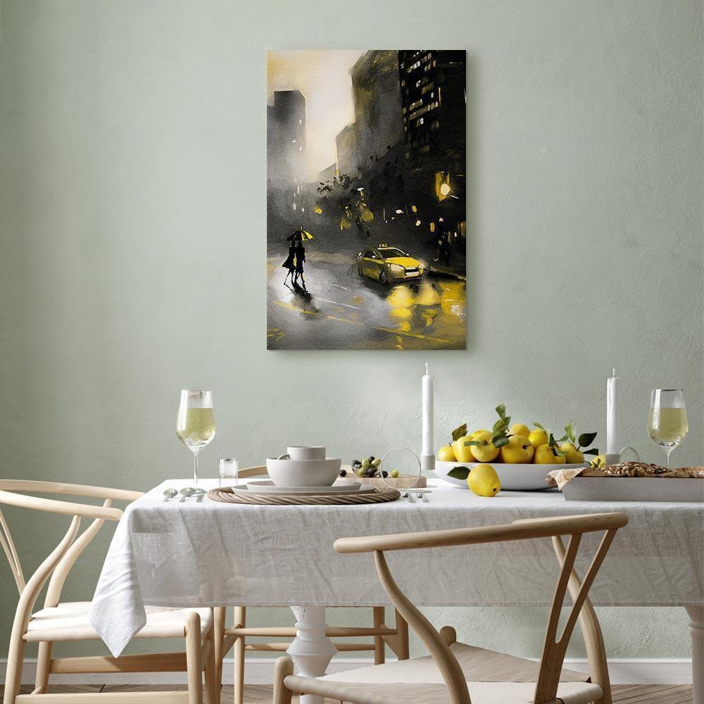 Leinwandbild - City Glow (1 Part) Vertical