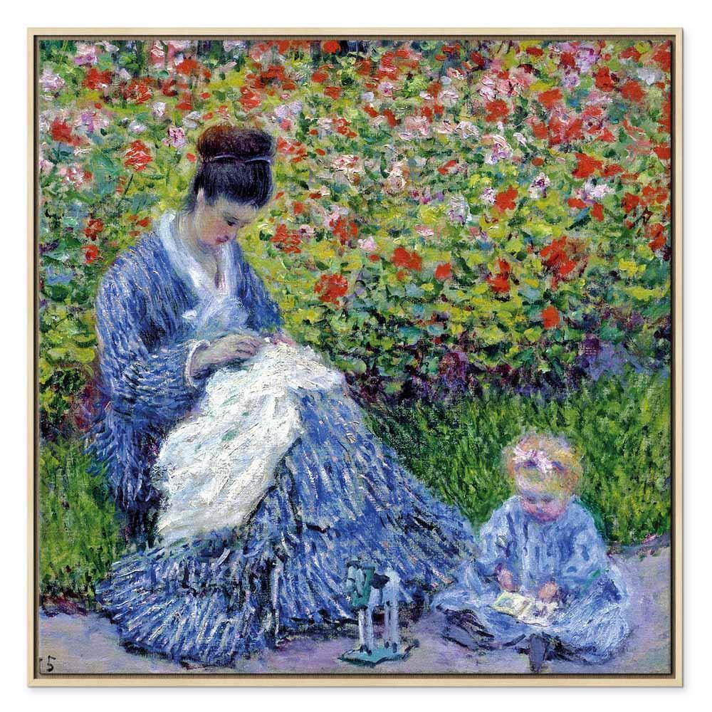 Leinwandbild - Claude Monet – Madame Monet and Her Son