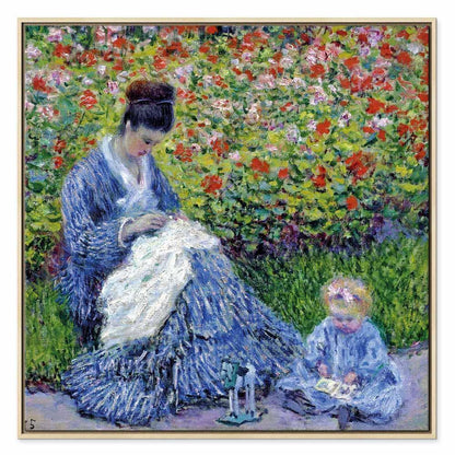 Leinwandbild - Claude Monet – Madame Monet and Her Son