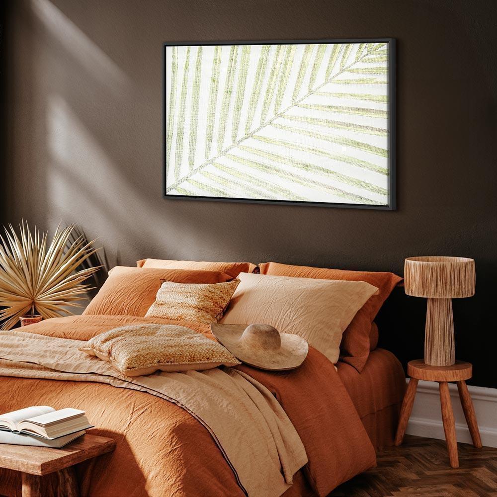 Leinwandbild - Palm Leaf (1 Part) Wide