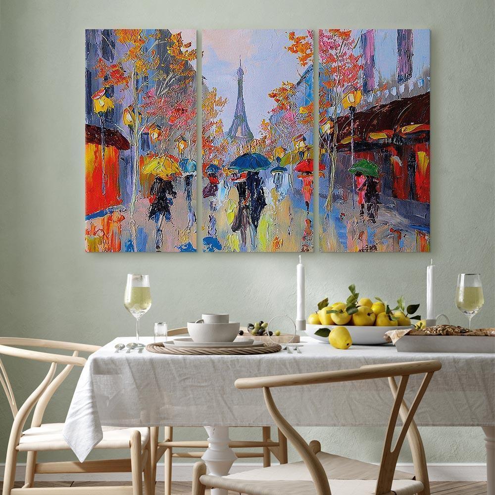 Leinwandbild - Rainy Paris