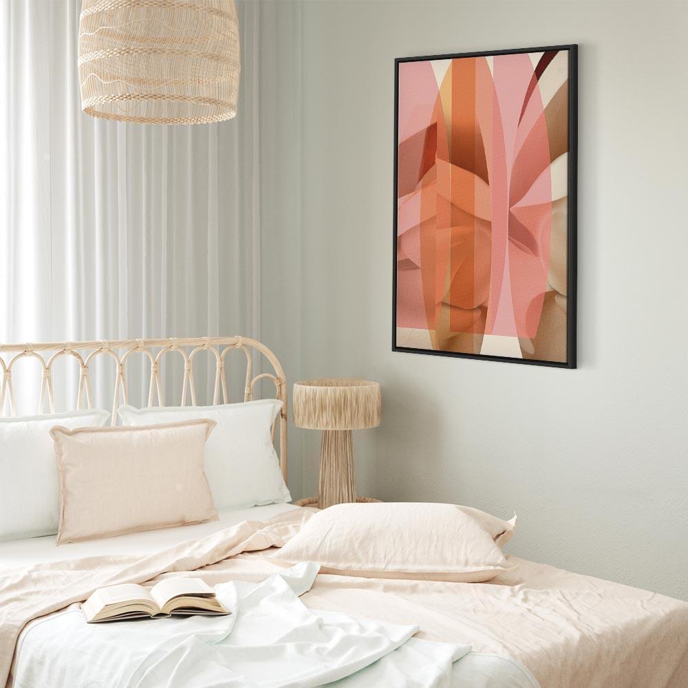 Leinwandbild - Floral Kaleidoscope (1 Part) Vertical