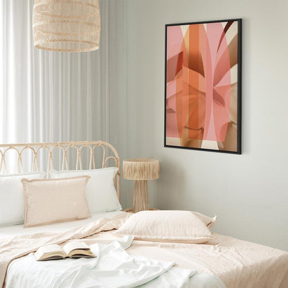 Leinwandbild - Floral Kaleidoscope (1 Part) Vertical