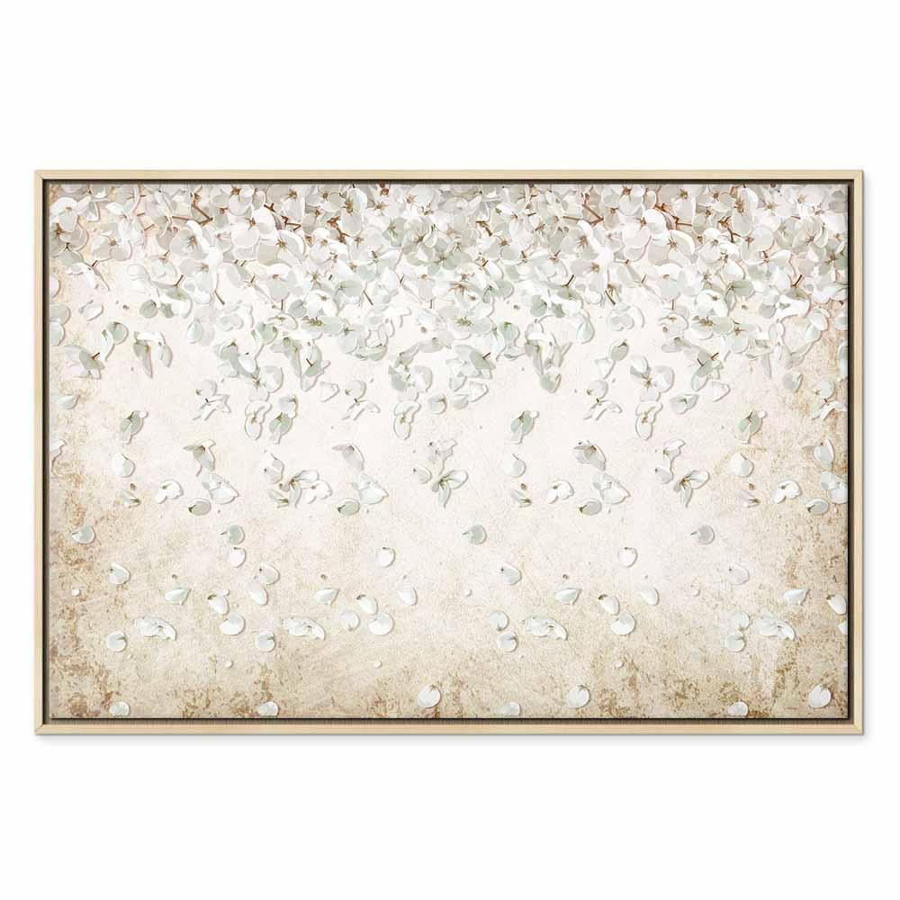 Leinwandbild - Falling Flowers (1 Part) Wide