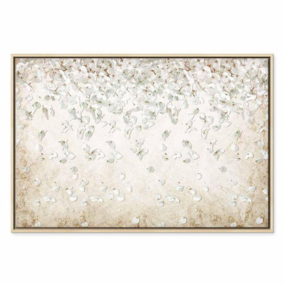 Leinwandbild - Falling Flowers (1 Part) Wide