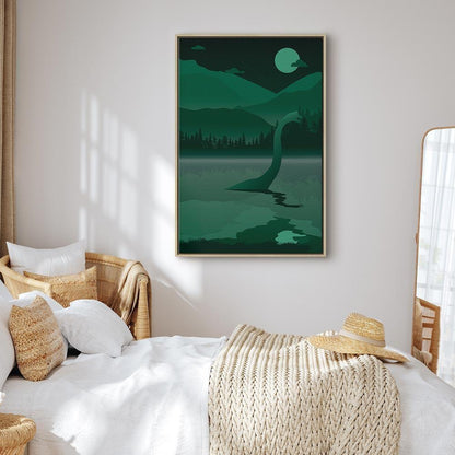 Leinwandbild Loch Ness – Mystische Landschaft im Hochformat