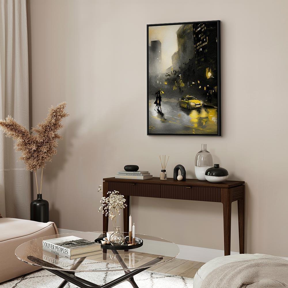 Leinwandbild - City Glow (1 Part) Vertical