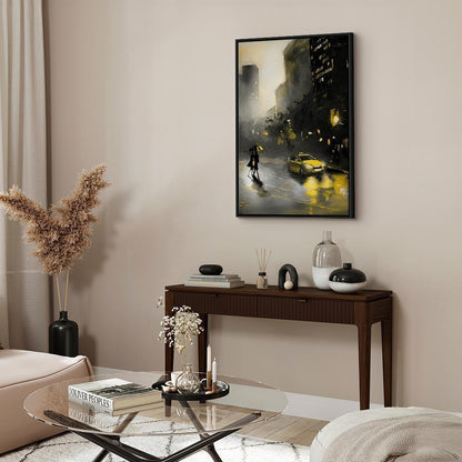 Leinwandbild - City Glow (1 Part) Vertical