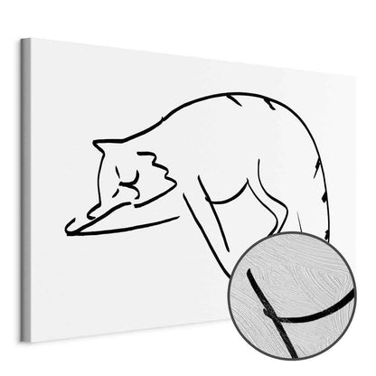 Leinwandbild - Cat's Dreams (1 Part) Vertical