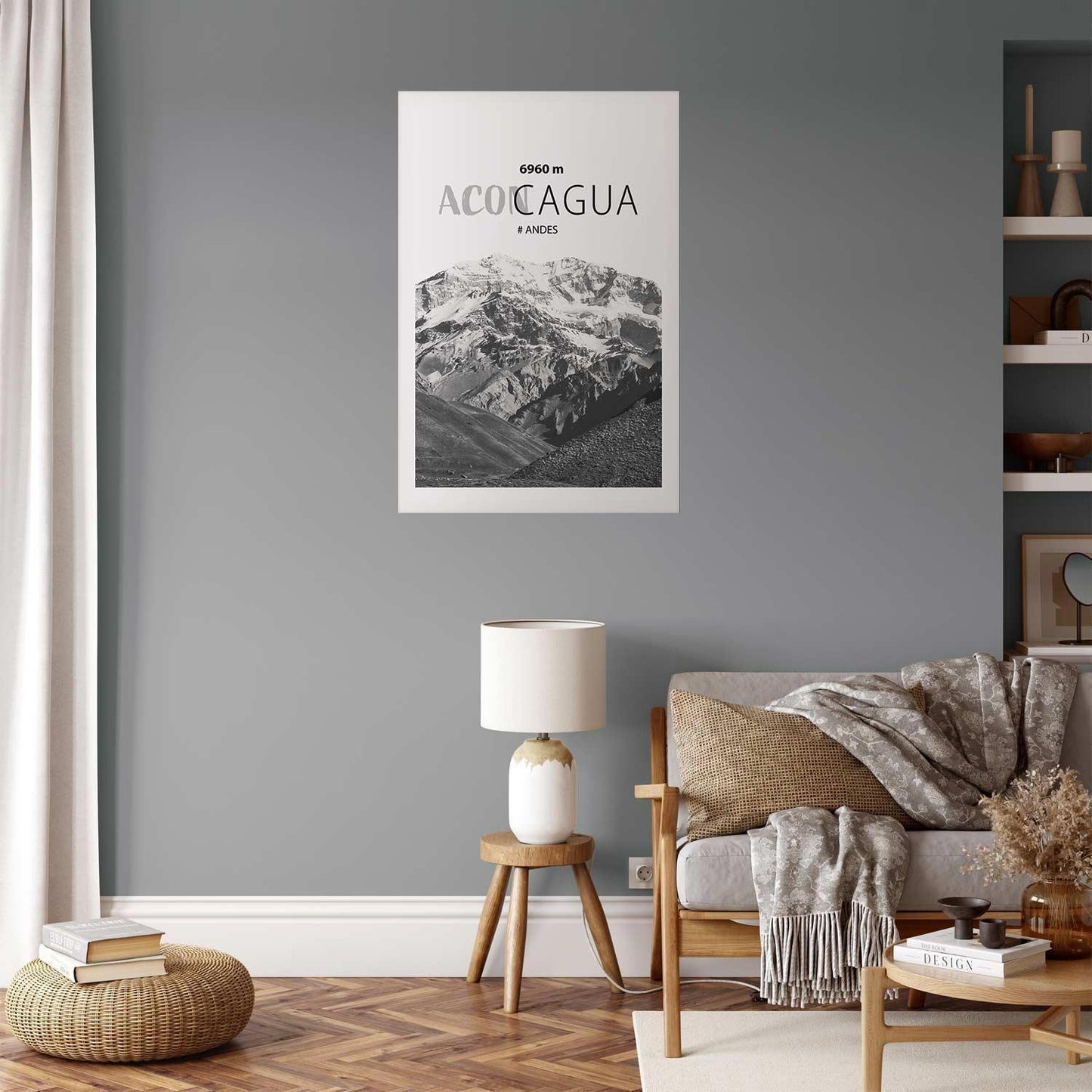 Poster - The majestic peak of Aconcagua mountain crown mountain landscape