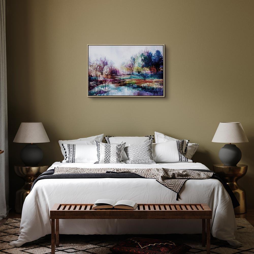 Leinwandbild - World in Paints (1 Part) Wide