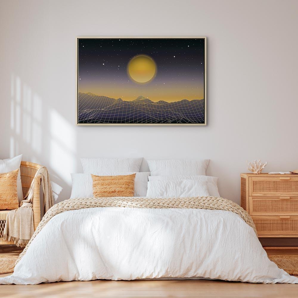 Leinwandbild - Futuristic landscape 3 (1 Part) Wide