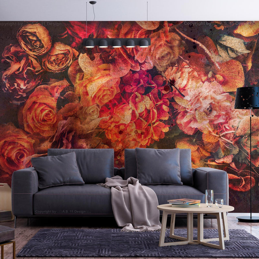 Fototapete Naturantwort – Harmonie aus Farben und Formen