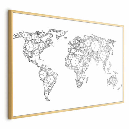 Poster - Geometric Map Artgeist