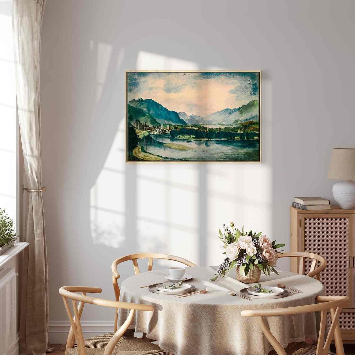 Leinwandbild - Albrecht Dürer – View of Trento from the North