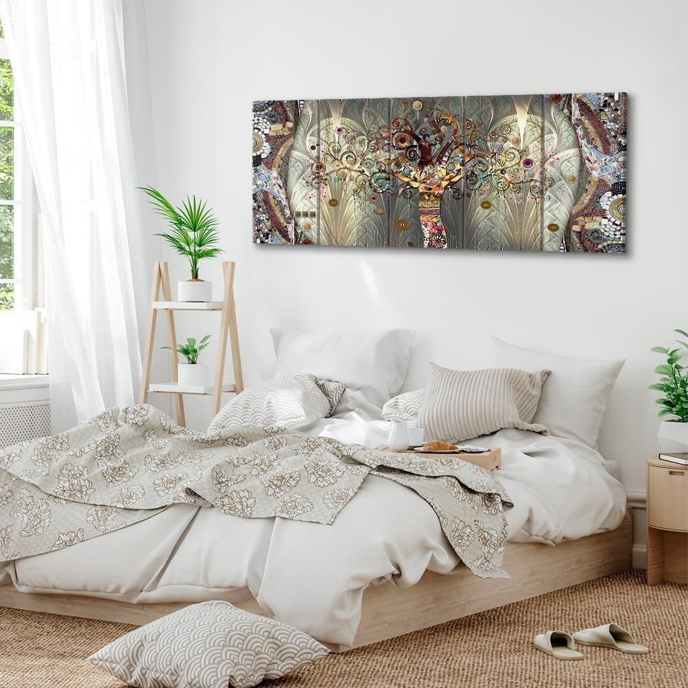 Leinwandbild - Tree of Life (5 Parts) Narrow