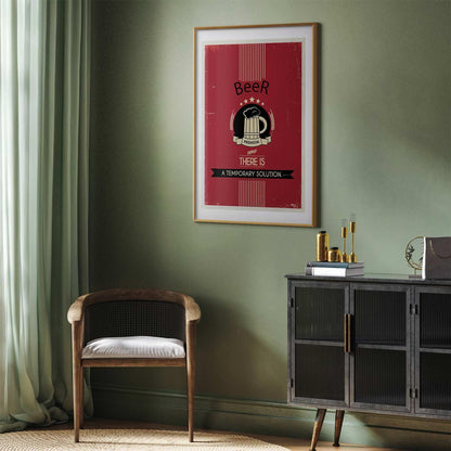 Poster Premium Beer – Vintage-Werbung mit Bier-Charme