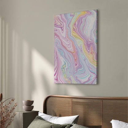 Leinwandbild - Colorful Dream - Abstract Shapes in Pastel Colors