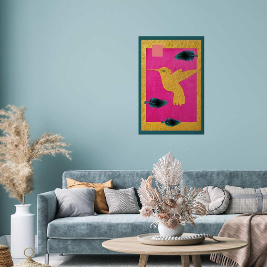 Poster - Golden Hummingbird Artgeist