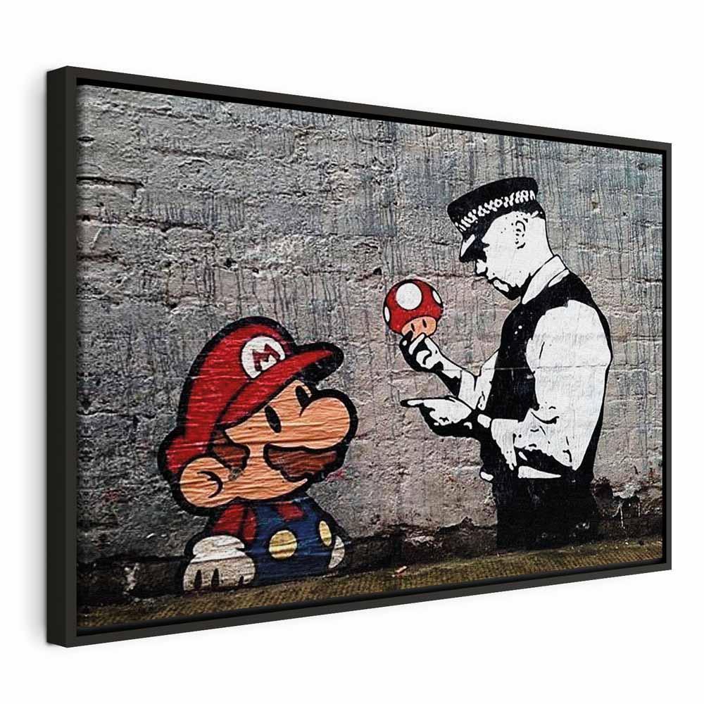 Leinwandbild - Mario and Cop by Banksy