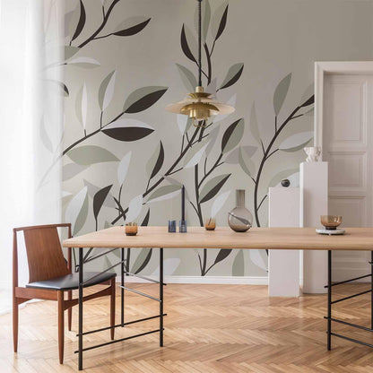 Fototapete - Climbing Leaves - First Variant