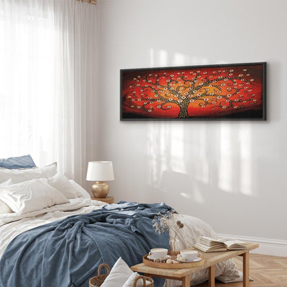 Leinwandbild - Fiery Tree (1 Part) Narrow