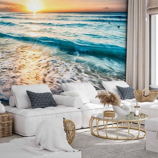 Fototapete Spaziergang am Meer – Urlaubsfeeling für jeden Tag