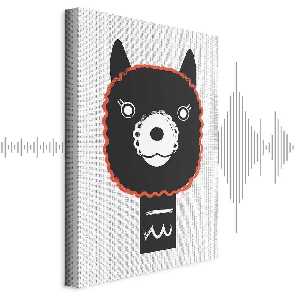 Leinwandbild - Decorative Alpaca (1 Part) Vertical